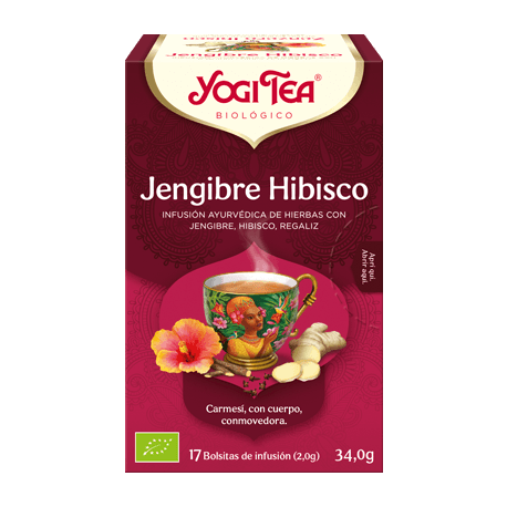 YOGI TEA HIBISCO Y JENGIBRE 34GR