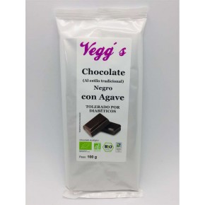CHOCOLATE NEGRO CON AGAVE (70% CACAO) TABLETA    100GRS.VEGG